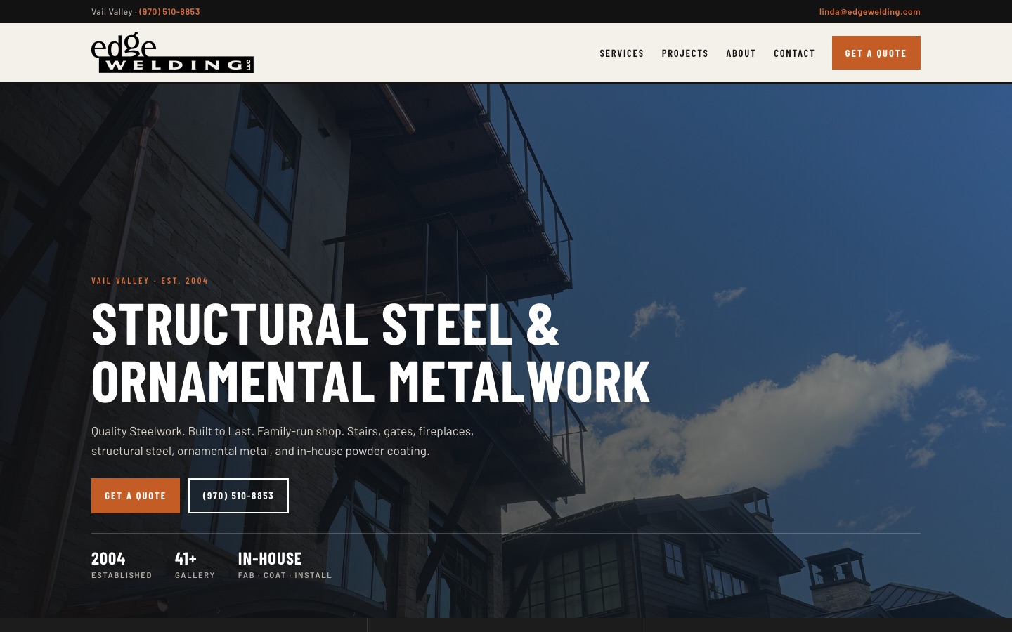 Edge Welding homepage